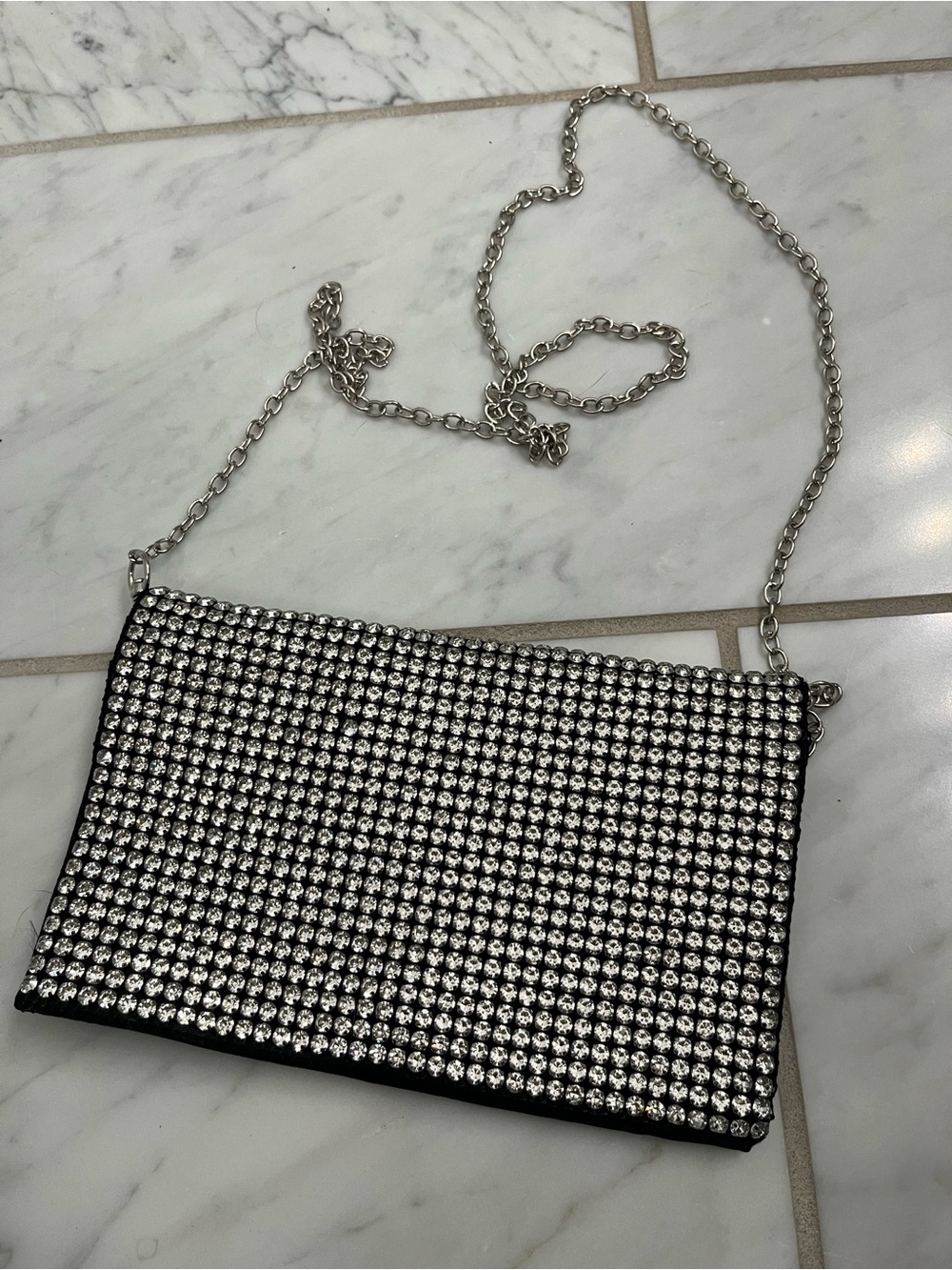 Sequined Black Purse